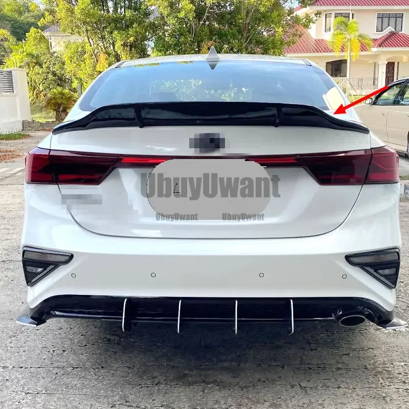 Alerón negro fibra de carbono Kia K3 Cerato Forte GT 2019-2021 - imagen 4