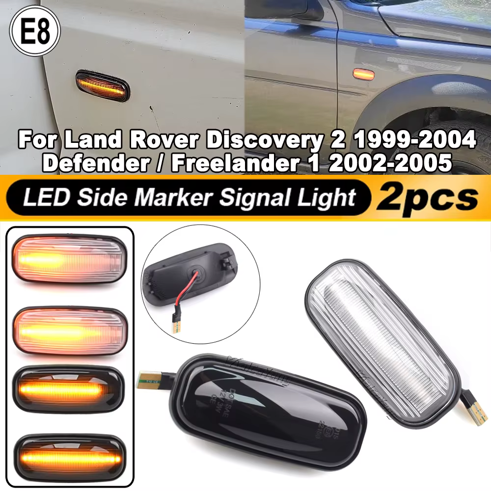 Intermitente lateral LED para Land Rover Defender, Freelander y Discovery 2 - imagen 4