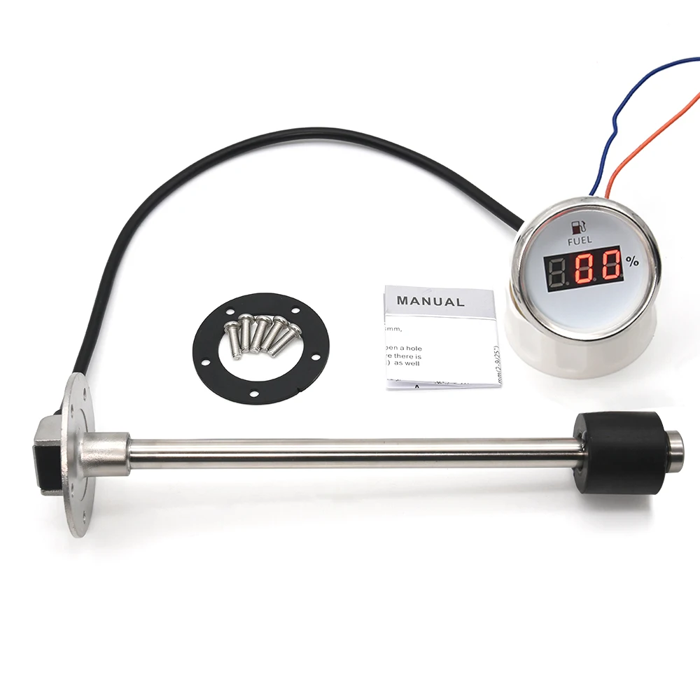 Medidor nivel combustible 52mm sensor 0-190ohm Marino - imagen 2