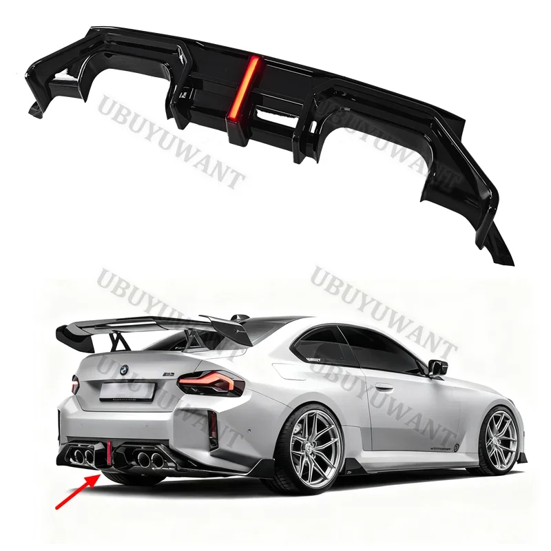 Labio trasero difusor de fibra de carbono para BMW M2 G87 2020-2025 - imagen 4