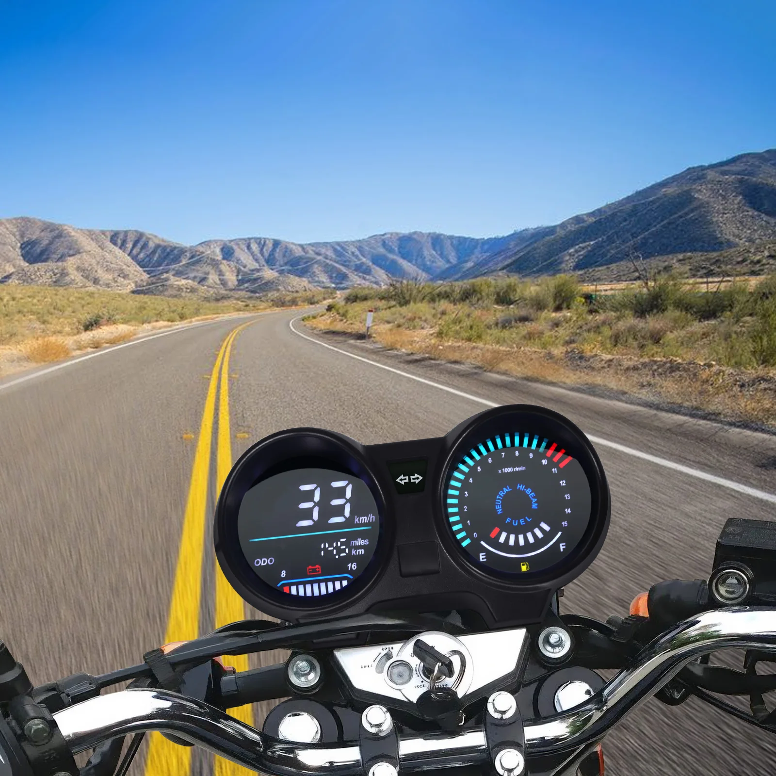 Tablero digital LED tacómetro para Honda CG/Titan 150 2010-2012