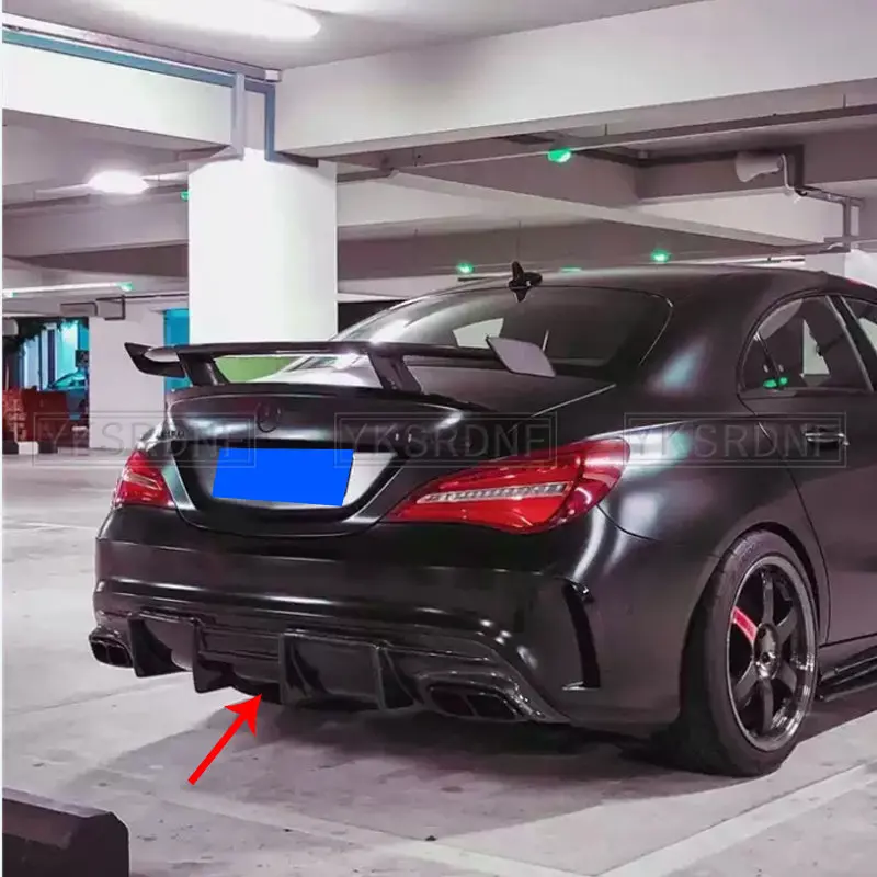 Difusor trasero fibra carbono Mercedes CLA W117 2013-2019 - imagen 5