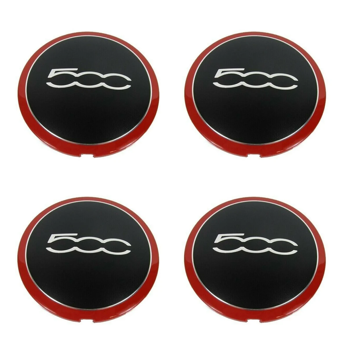 Tapacubos centro de ruedas Fiat 500 – Rojo (500mm) - imagen 2