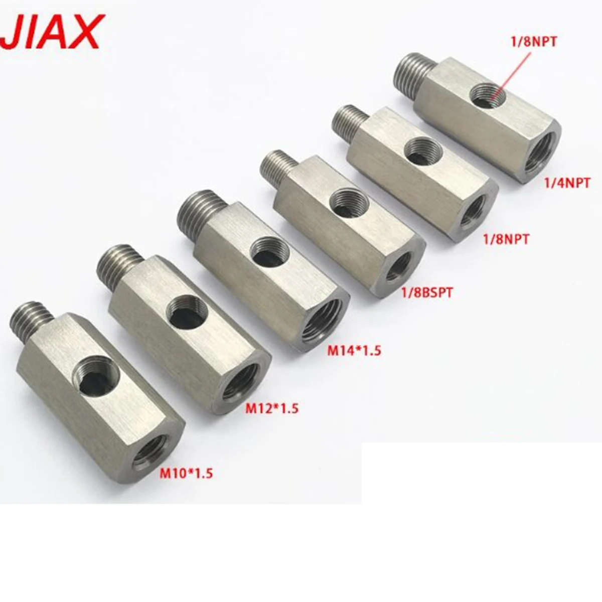 Adaptador en T de acero inoxidable para sensor de presión de aceite