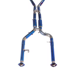 Tubo intermedio de titanio con doble resonador para BMW M2, M3 y M4
