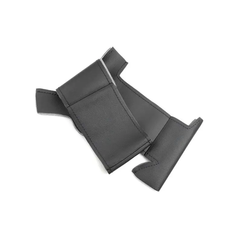 Funda de volante microfibra negra sin agujeros para Hyundai Santa Fe - imagen 2