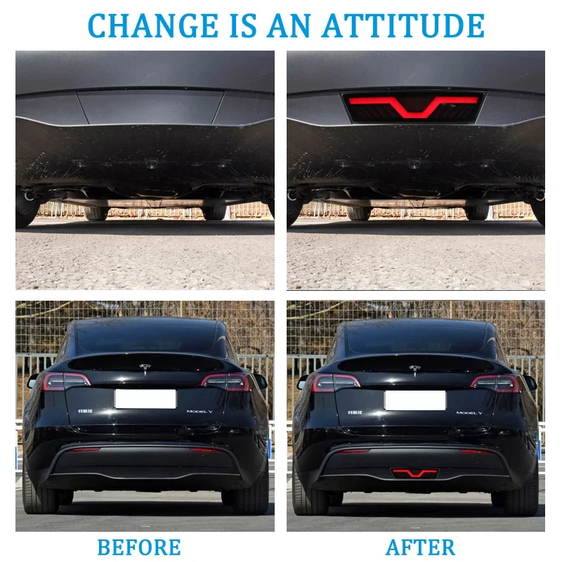 Luz LED trasera Tesla Model Y vista frontal