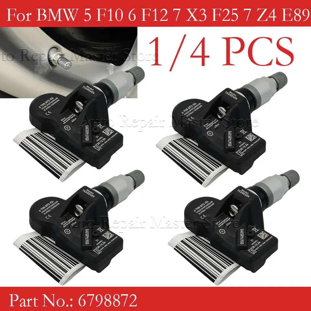 Sensor TPMS 6798872 para BMW F10 F07 F12 – 433MHz