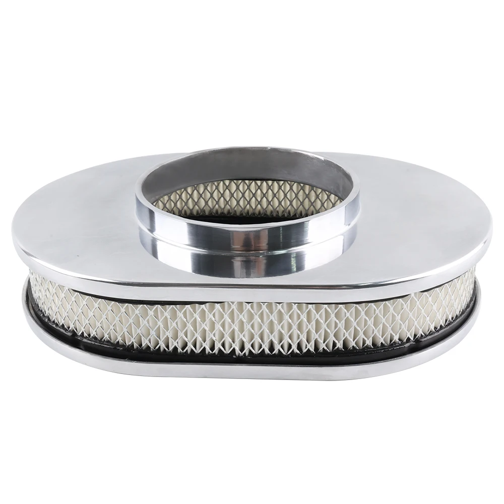 Filtro de aire ovalado de aluminio para Chevy, Ford clásico y Hot Rod - imagen 4