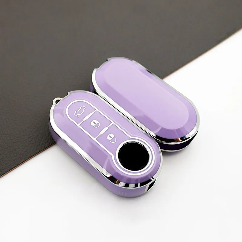 Funda llave TPU con tapa y borde plateado – Fiat Ducato y 500 - imagen 4