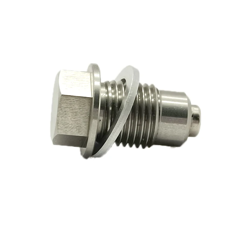 Tapon drenaje de aceite con iman de neodimio en acero – rosca M12x1.25