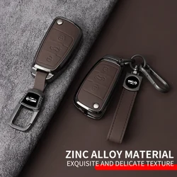 Funda de cuero y metal para llave de Audi A1, A3 8P, A4 B7, Q5 y TT