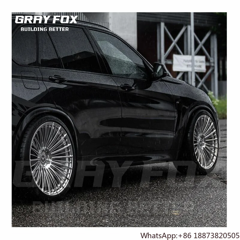 Rueda forjada de aleación de cepillo pulido cromado, multirayos cóncavo profundo personalizado, 18, 19, 20 pulgadas, 5x120, para bmw Xm X7 M60i X4m X5m X6m - imagen 4