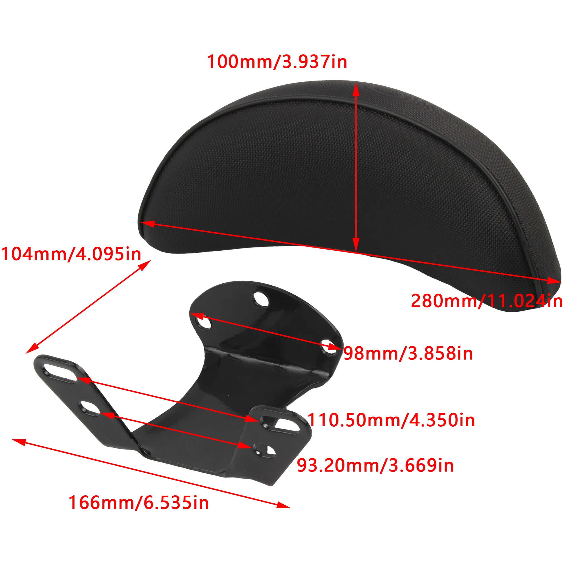 Respaldo asiento trasero universal para motocicletas – resistente y duradero - imagen 5