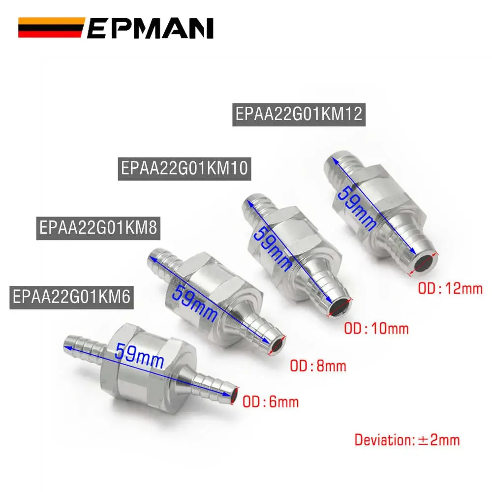 Válvula de retención para combustible EPMAN EPAA22G01KM aluminio - imagen 2