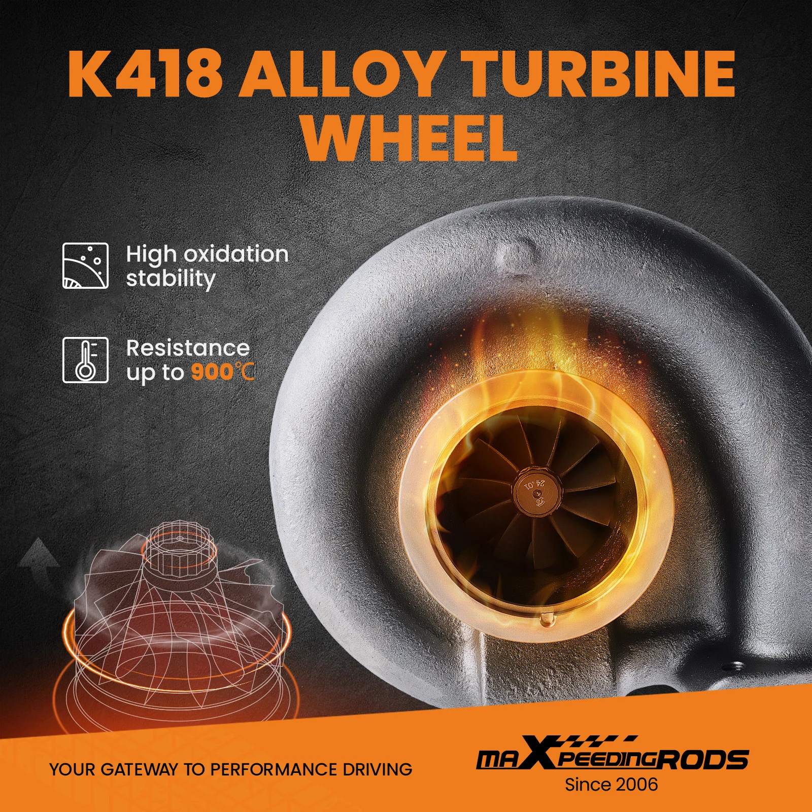Turbocompresor HE451VE para Volvo D13, Mack MP8 y Cummins - imagen 3