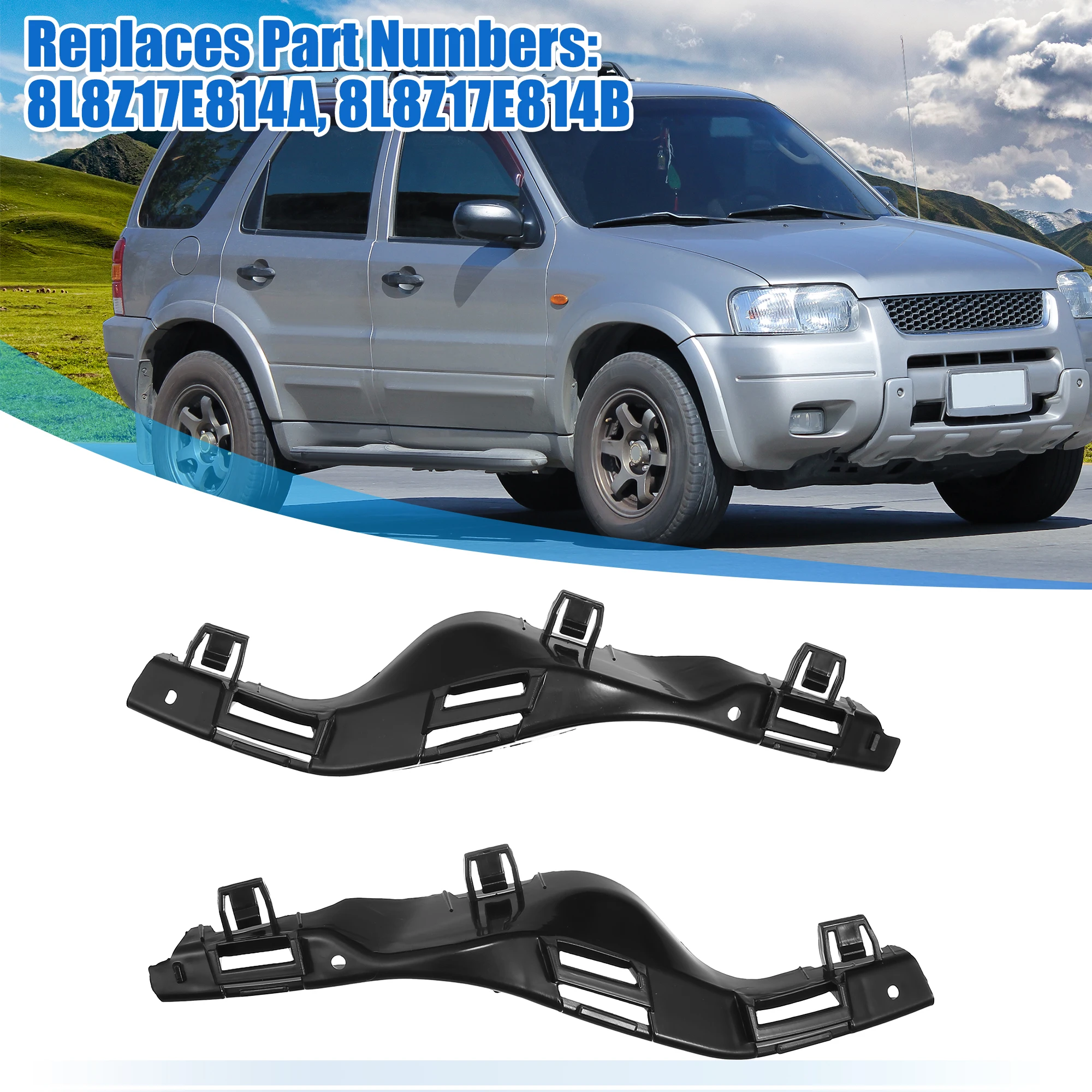 Autohaux soportes para paragolpes delantero Ford Escape 2008-2012 - imagen 2
