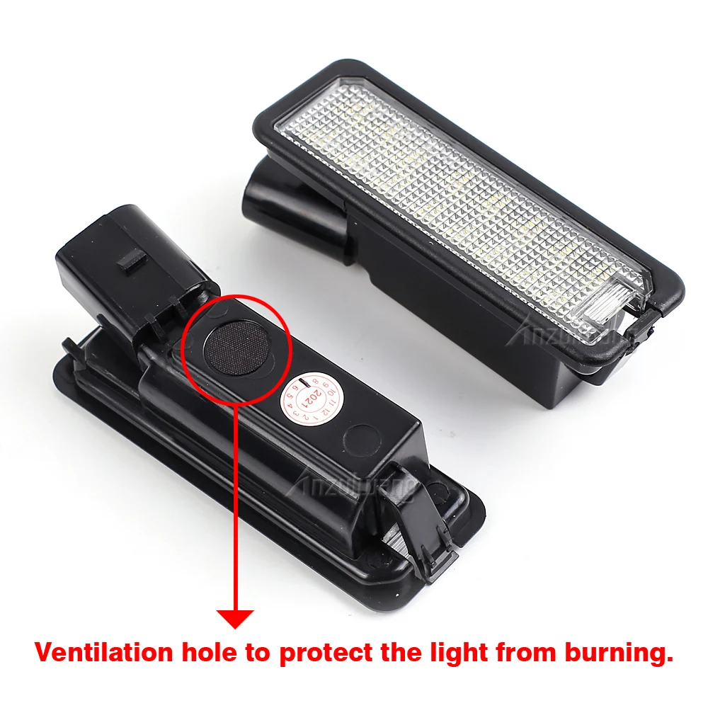 Luces LED para matrícula VW Golf 4-7, Passat B6, Lupo y Polo - imagen 3