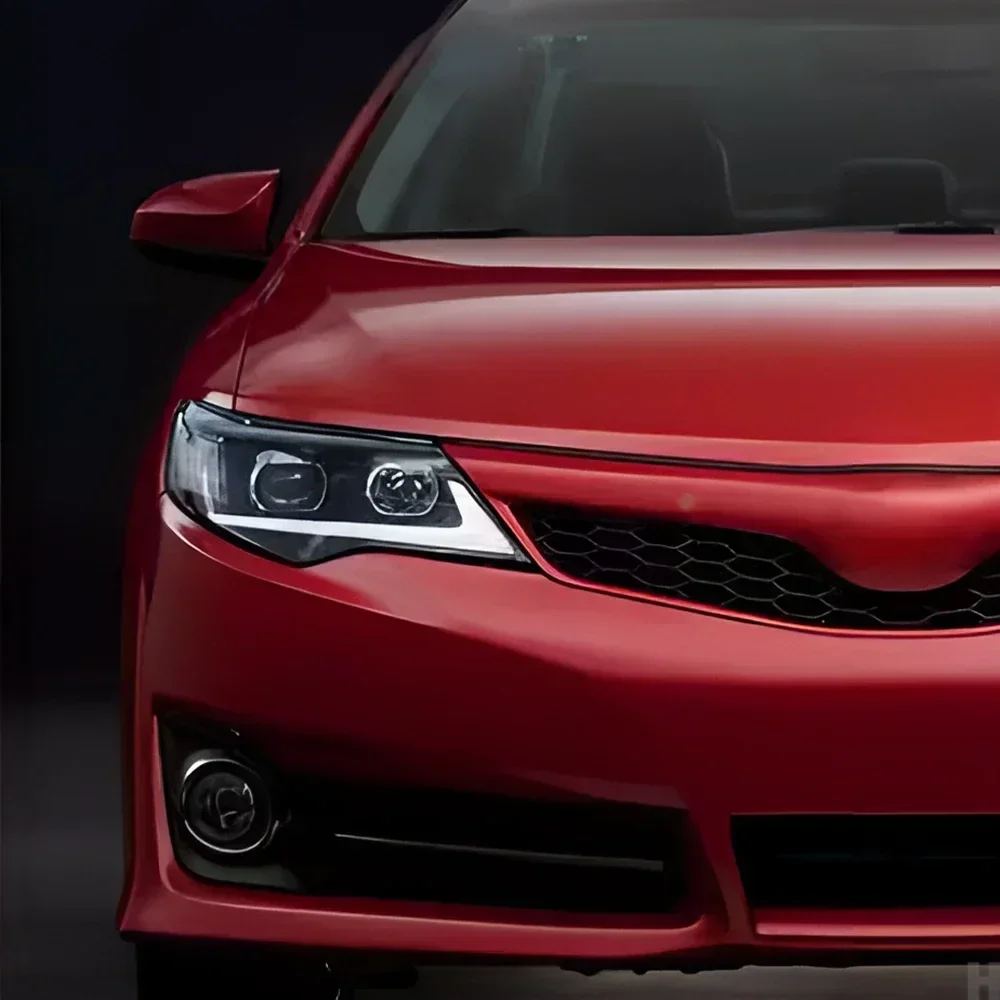Faros delanteros para Toyota versión estadounidense Camry 2012-2014 conjunto de lámpara LED para coche actualización LED luz diurna accesorios de lente de proyector - imagen 3