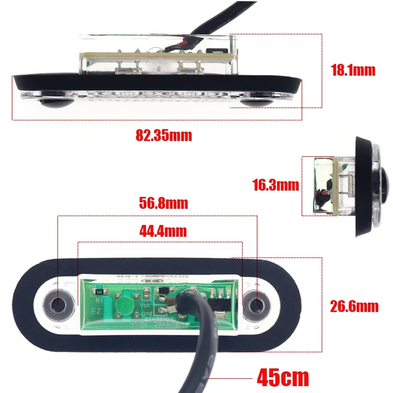 Piloto LED lateral 12V-24V con indicador de freno e intermitente para camión-remolque - imagen 5