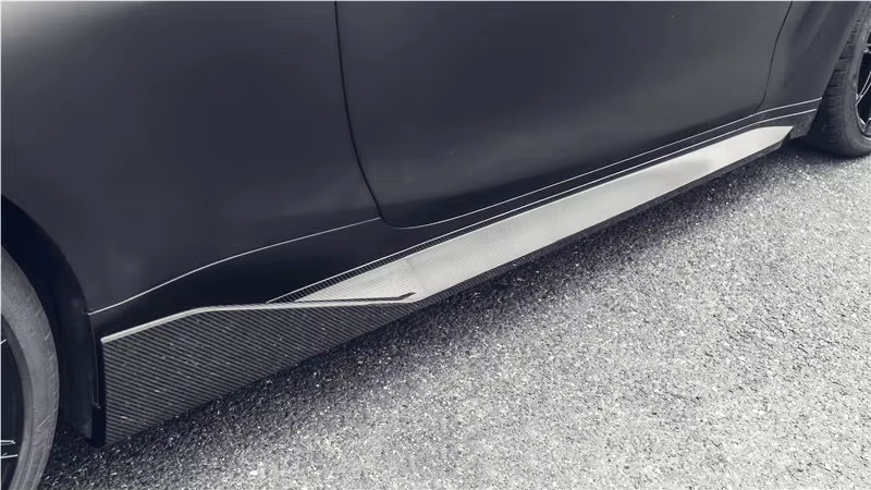 Faldas laterales fibra de carbono BMW G80 G82 2021+ estilo M3 - imagen 5