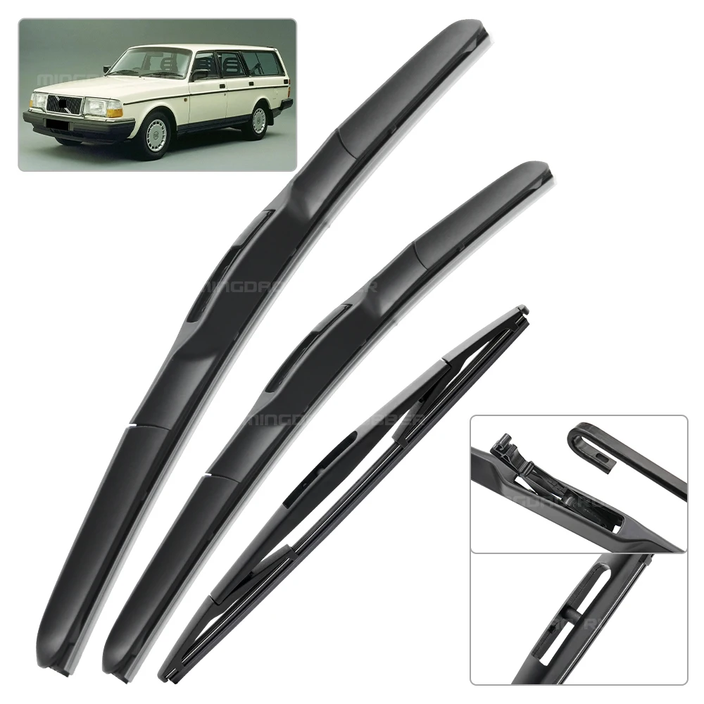 Kit escobillas limpiaparabrisas Volvo 240 (1977-1994) – Delantera y trasera - imagen 2