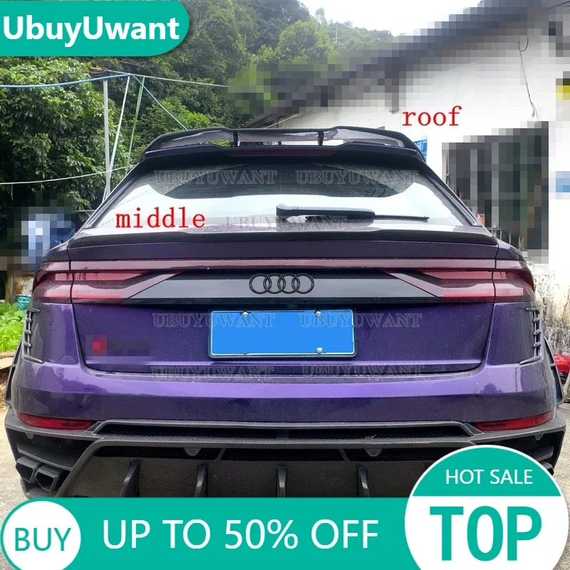 Alerón trasero de fibra carbono para Audi RS Q8 2018+