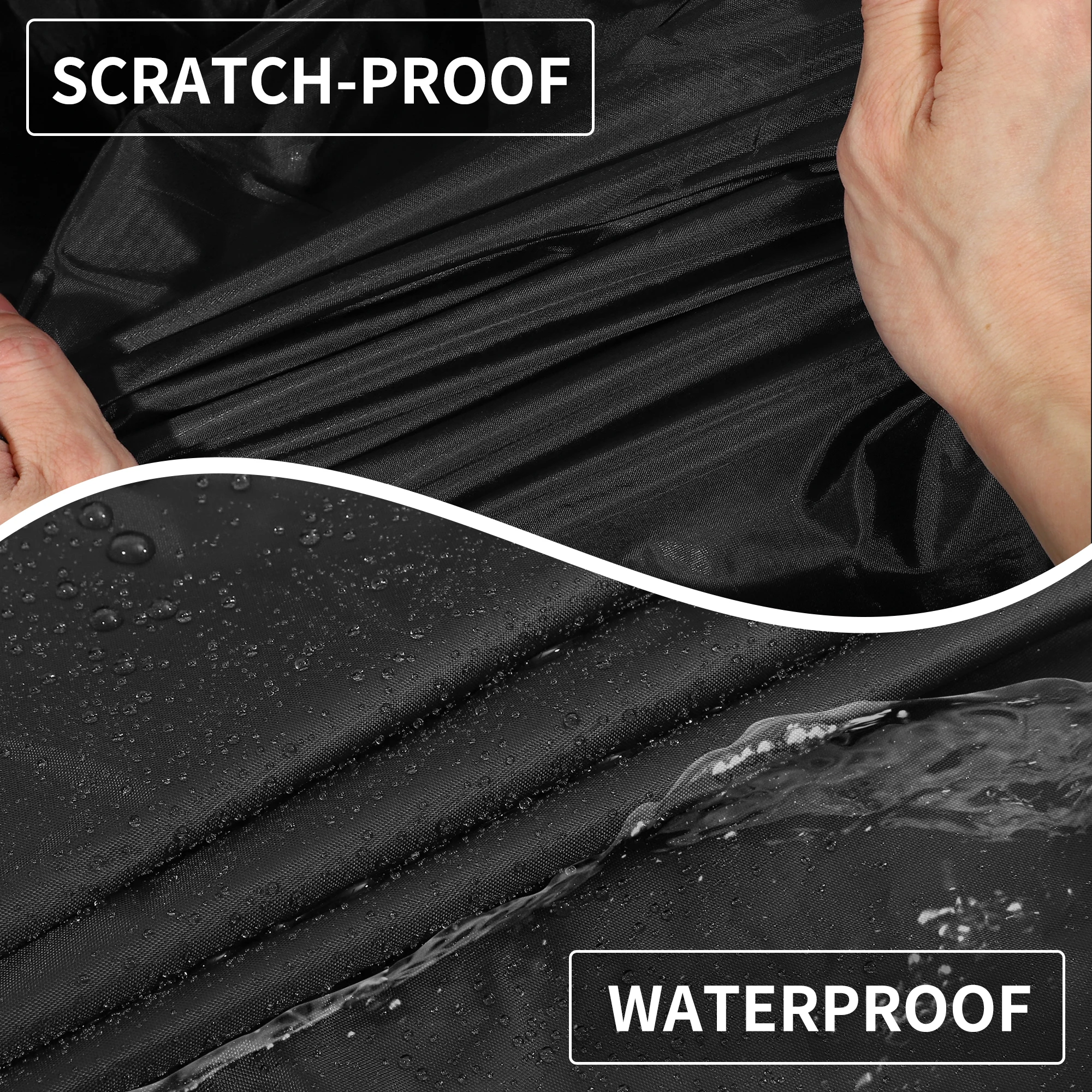 X Autohaux cubierta de coche para Seat Ibiza IV/V 2008-2021 210D-PU cubiertas de coche completas para exteriores protección impermeable a prueba de viento para todo tipo de clima - imagen 3