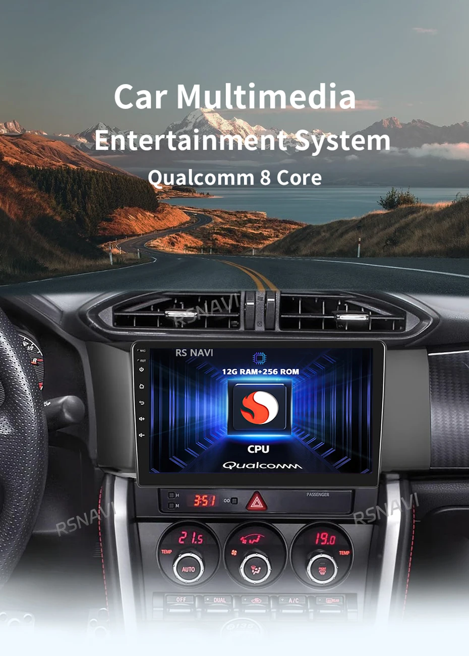Unidad principal multimedia RSNAVI para Toyota GT 86 y Subaru BRZ
