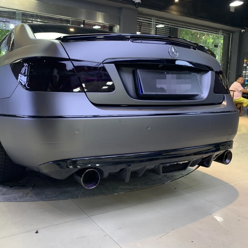 Difusor de parachoques trasero de fibra de carbono para mercedes-benz Coupe W207 C207 A207 E200 2009-2013 parachoques deportivo - imagen 2