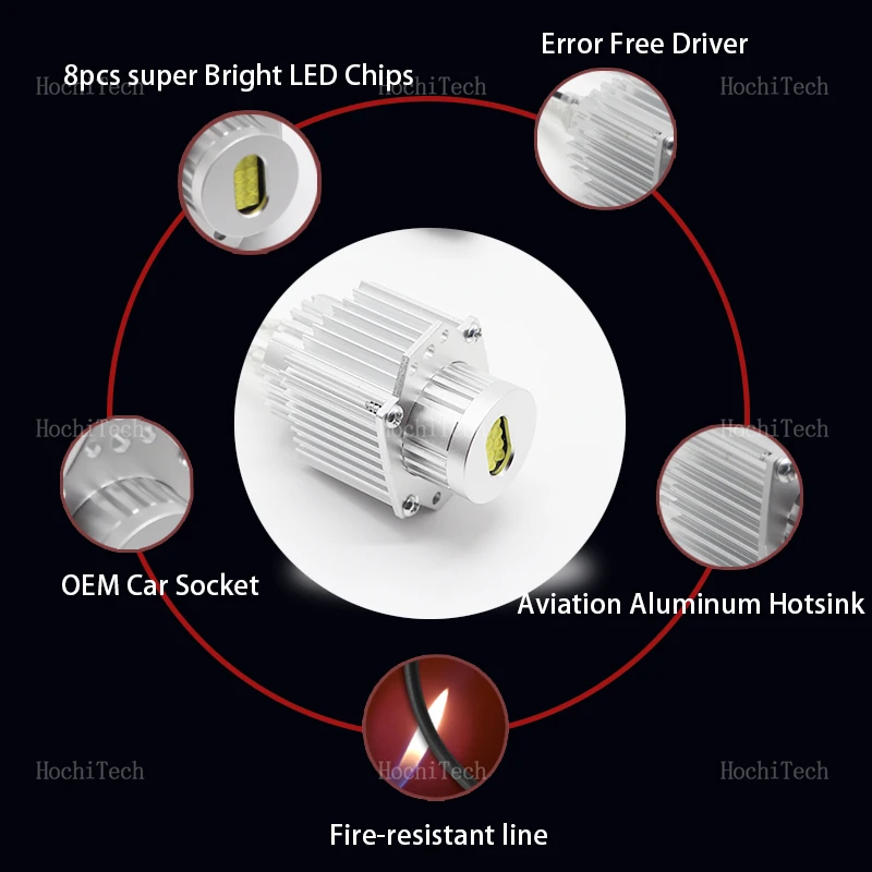 Bombillas LED ojos de ángel para BMW Serie 3 E90 E91 LCI - imagen 4