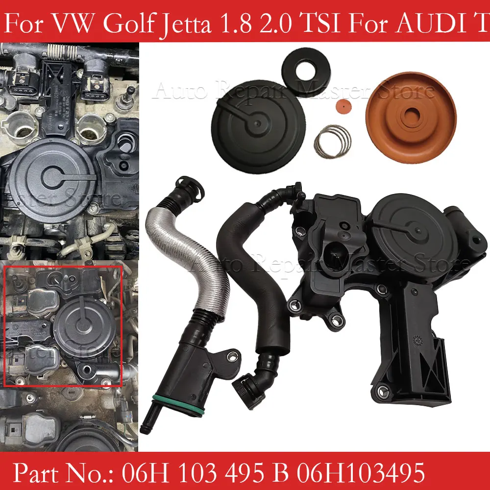 Válvula PCV separadora de aceite 06H103495A para Audi/VW TSI - imagen 2
