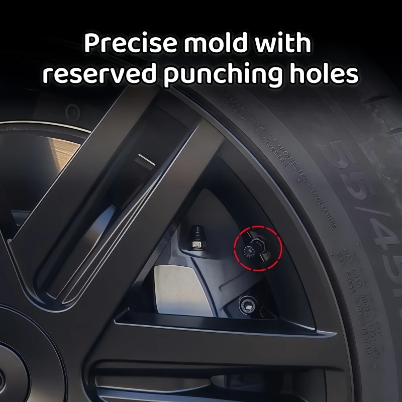 4 Uds. Tapas de rueda de 19 pulgadas para Tesla modelo Y cubierta de rueda rendimiento reemplazo tapacubos de rueda accesorios de cubierta de llanta completa 2018-2024 - imagen 4