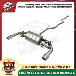 Escape catback WRAX acero inoxidable Alfa Romeo Giulia 2.0 TS