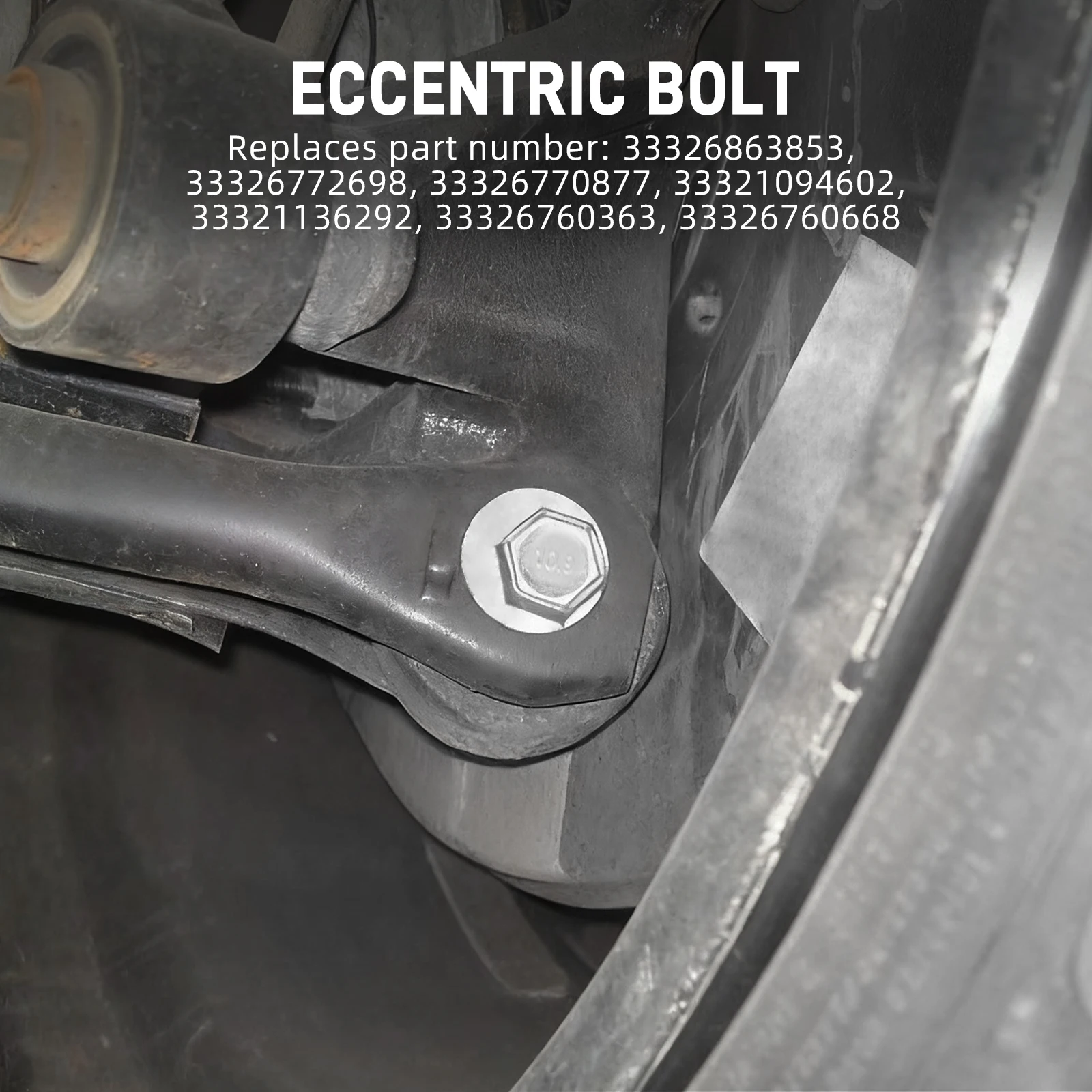 BEVINSEE Perno excéntrico de caída trasera para BMW E36/E46 - imagen 4