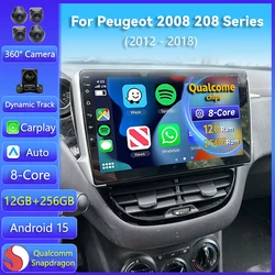 Reproductor multimedia Android 15 con CarPlay – Peugeot 2008/208 2012
