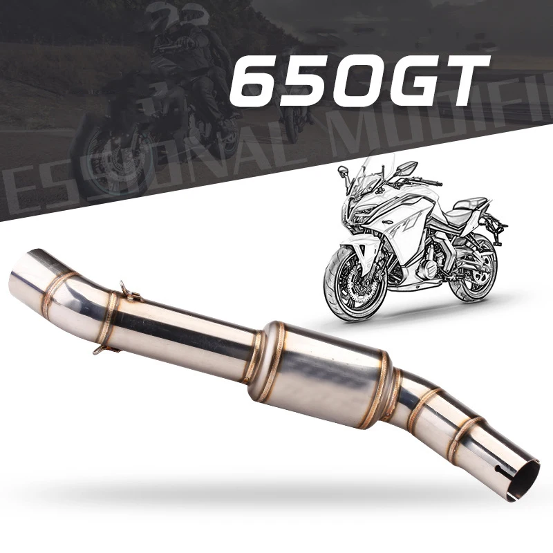 Tubo conexión escape CFMOTO 650TR/GT – pieza tramo medio 650cc - imagen 3