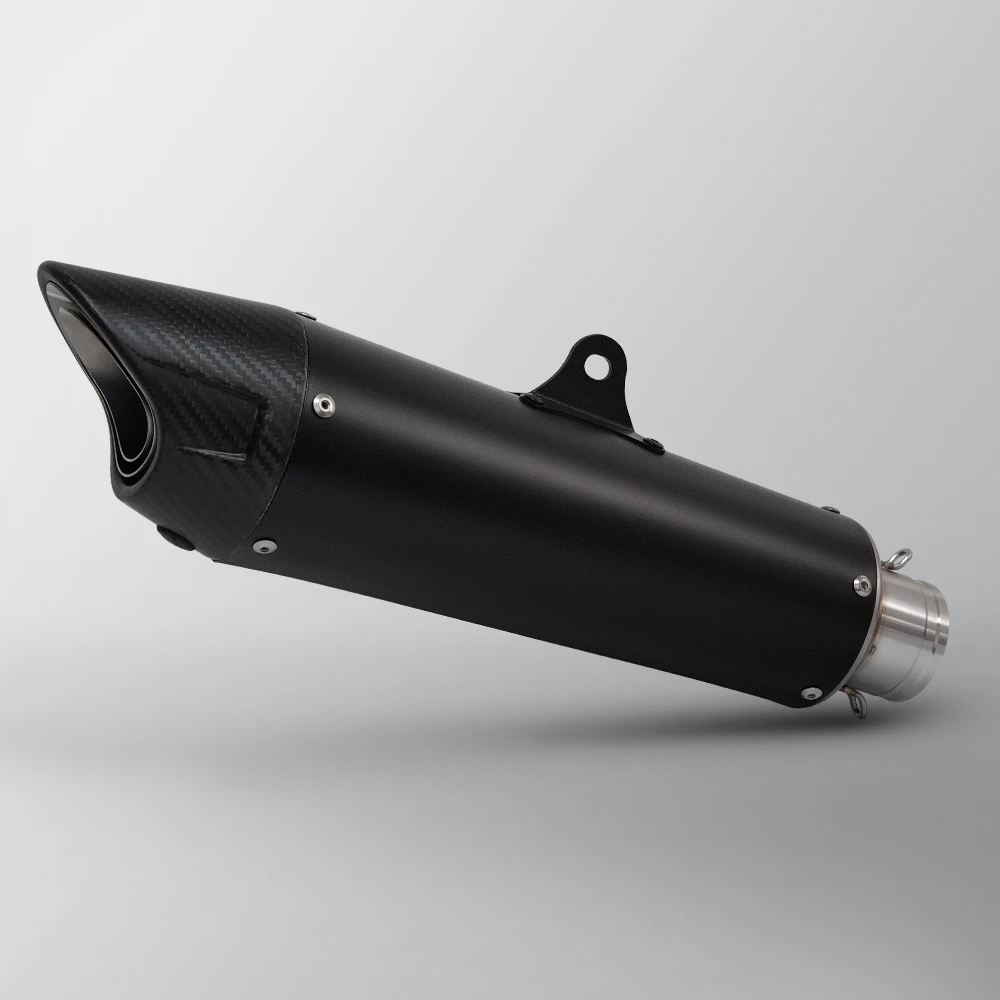 Silenciador de escape carbono ZAR modificado con DB killer para moto