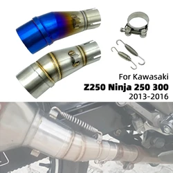 Adaptador enlace medio de escape Kawasaki Z250 Ninja 2013-2016
