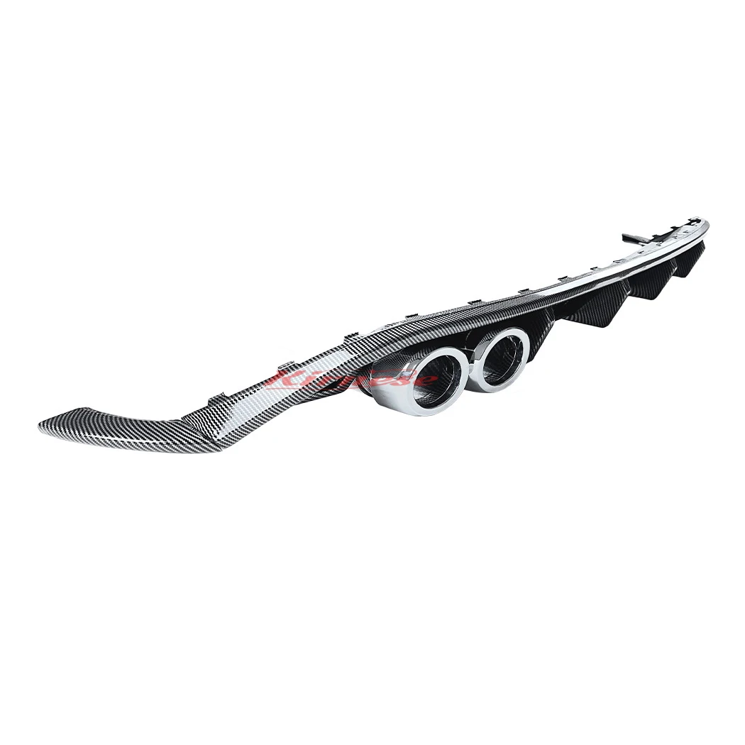 Difusor trasero labio parachoques VW Polo MK6 2019 carbono - imagen 4