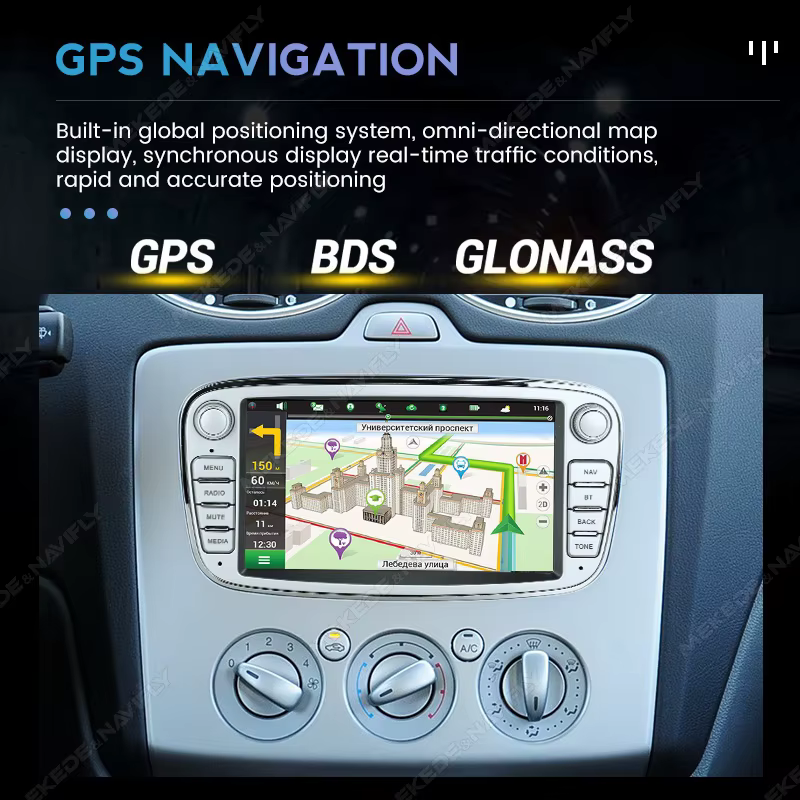 MEKEDE Radio Multimedia Android con CarPlay – Ford Focus/Mondeo - imagen 5