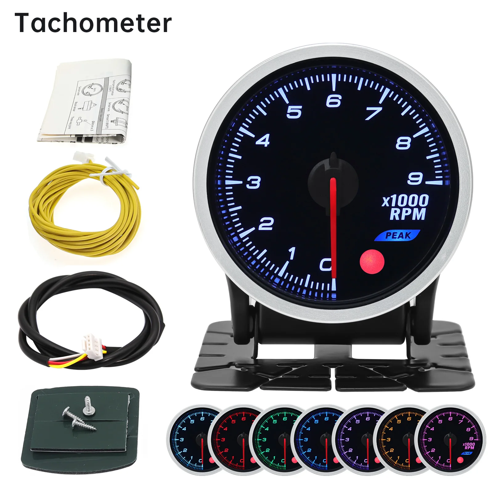 Medidor temperatura de escape EGT 52 mm 8 colores - imagen 4