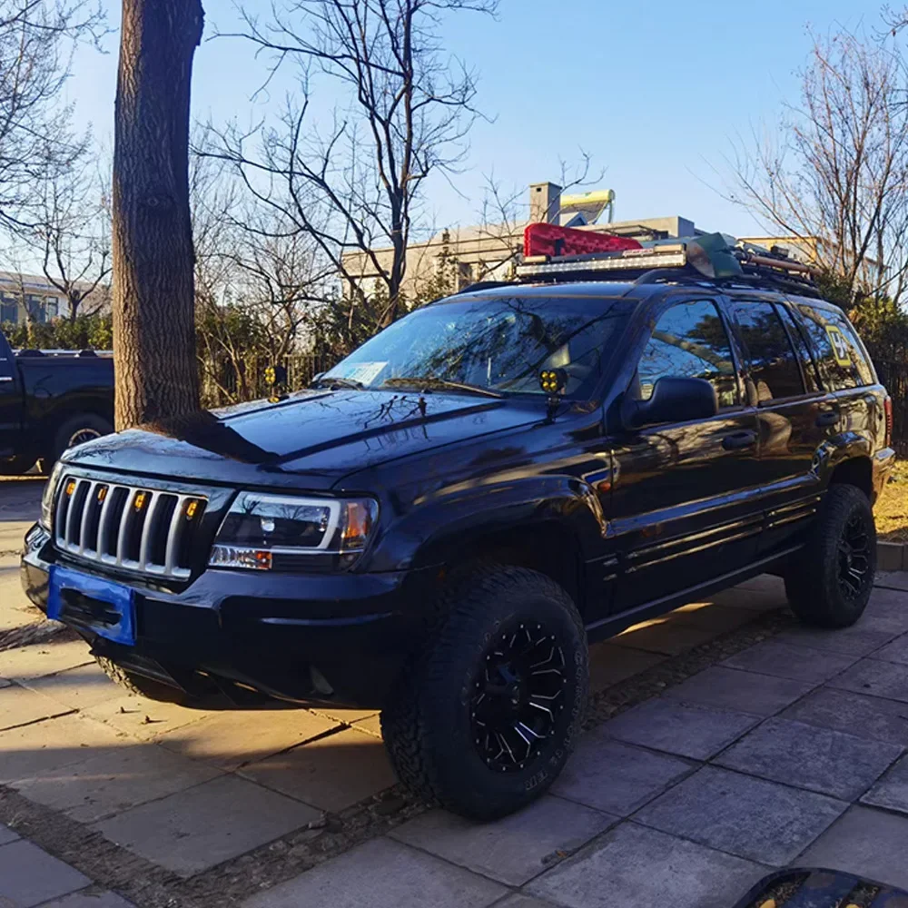 **Para Jeep Grand Cherokee 1999-2004 conjunto de faros automáticos actualización de alta calidad Led Drl lente de proyector accesorios de herramientas de coche** - imagen 2