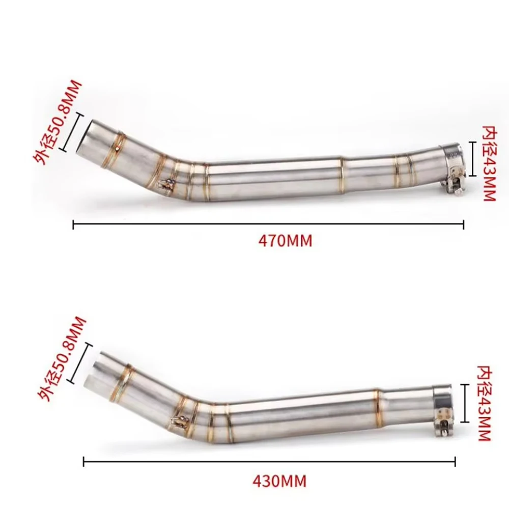 Tubo de enlace de escape 51 mm Suzuki Hayabusa GSX1300R 2008-2020