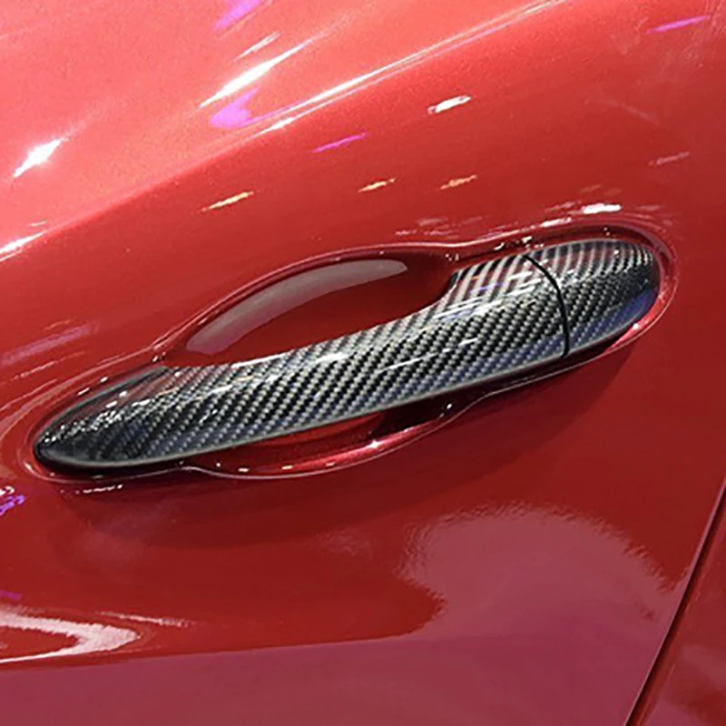 Cubiertas de manija de puerta en carbono para Maserati Ghibli, Quattroporte y Levante - imagen 2