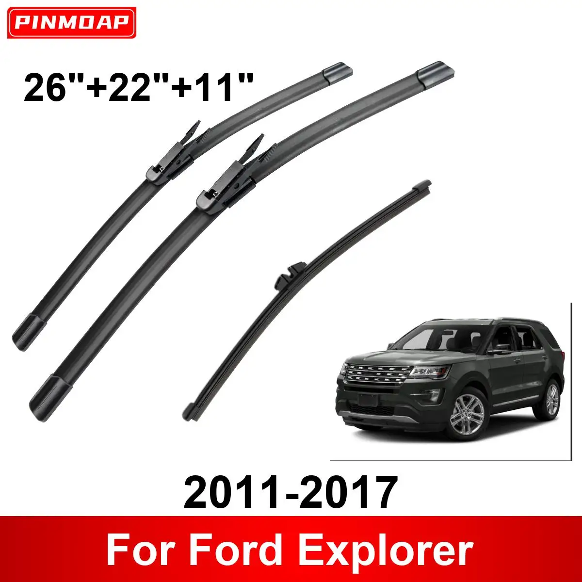 Kit escobillas limpiaparabrisas Ford Explorer 2011-2017