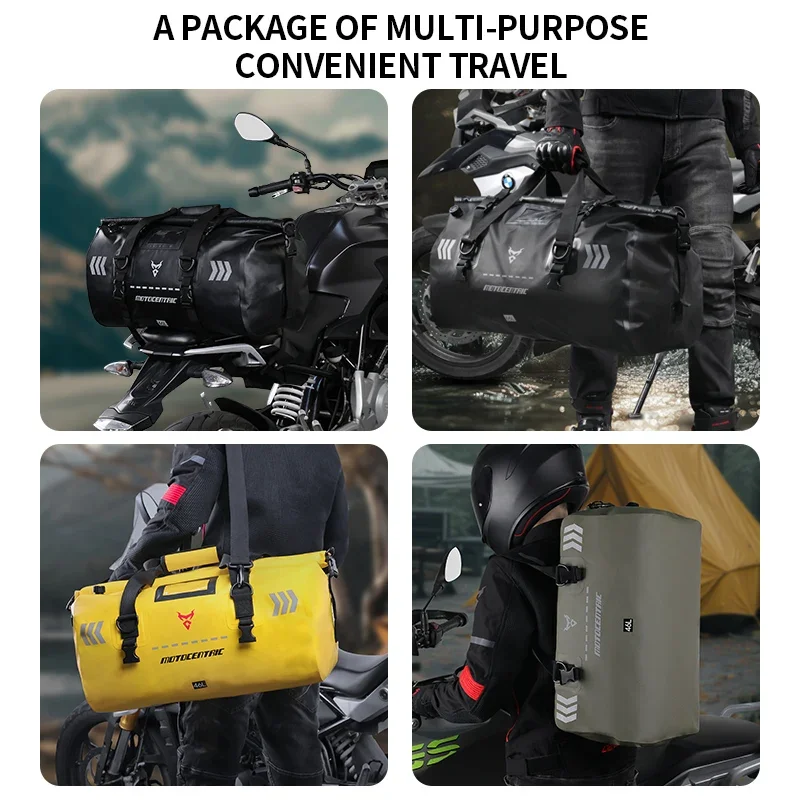 Bolsa impermeable para asiento trasero de motocicleta, sillín - imagen 4