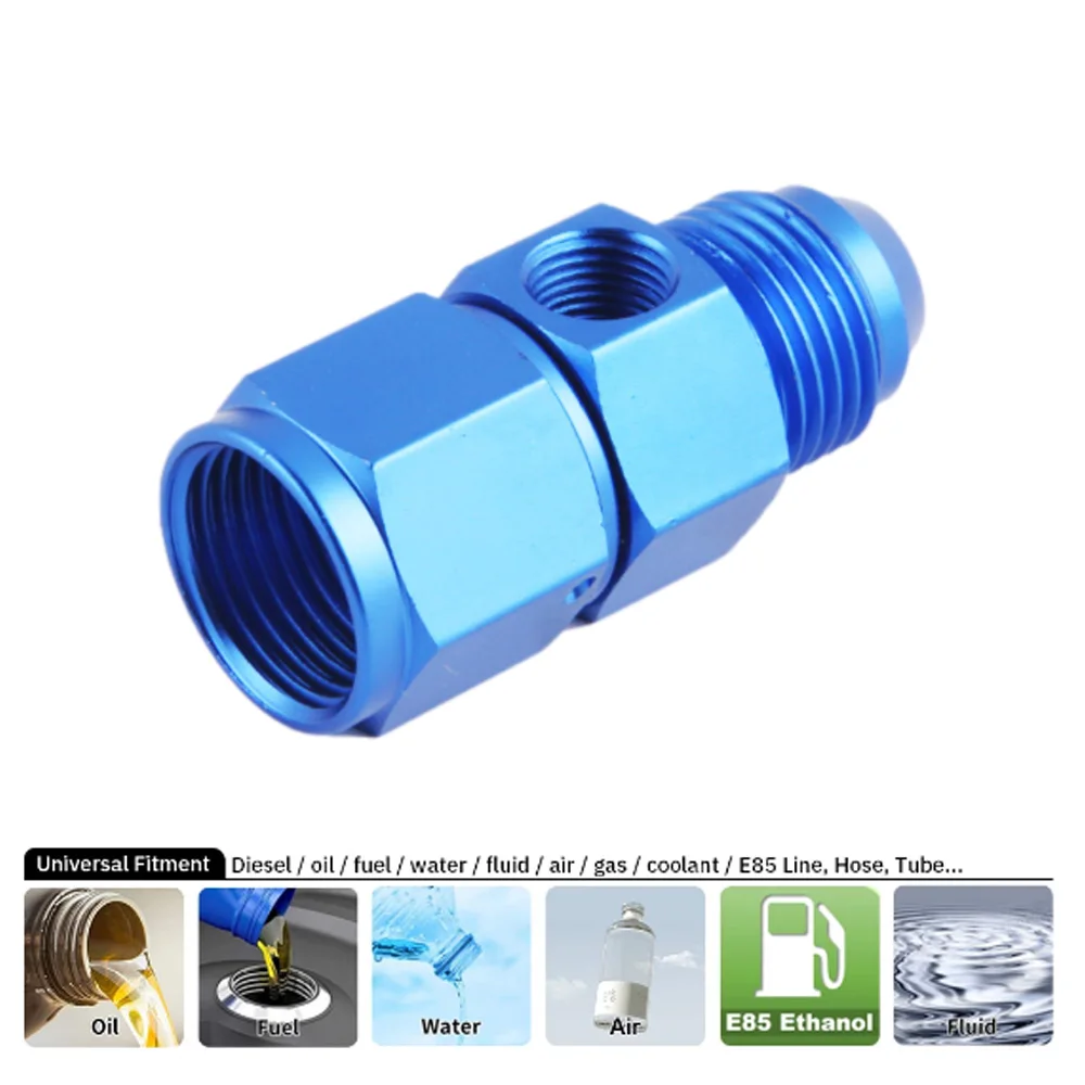 Adaptador de puerto lateral AN a 1/8 NPT para sensores