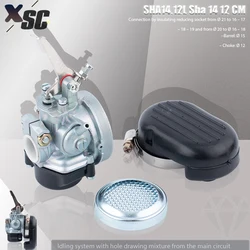 Carburador Dellorto SHA 14.12L para ciclomotor y scooter