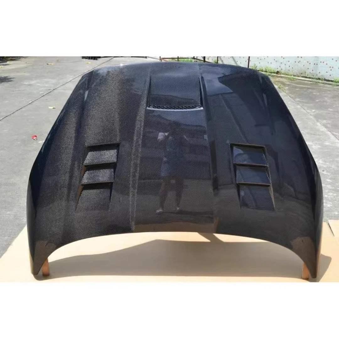 Para Ford Fiesta 2013 2014 capó de motor de fibra de carbono modificado conjunto de cubierta de motor accesorios de automóvil - imagen 3